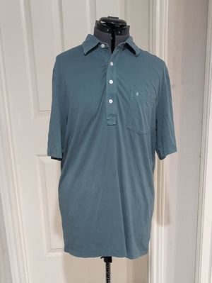 Criquet Teal Polo Shirt Men's Large