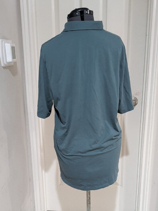Criquet Teal Polo Shirt Men's Large