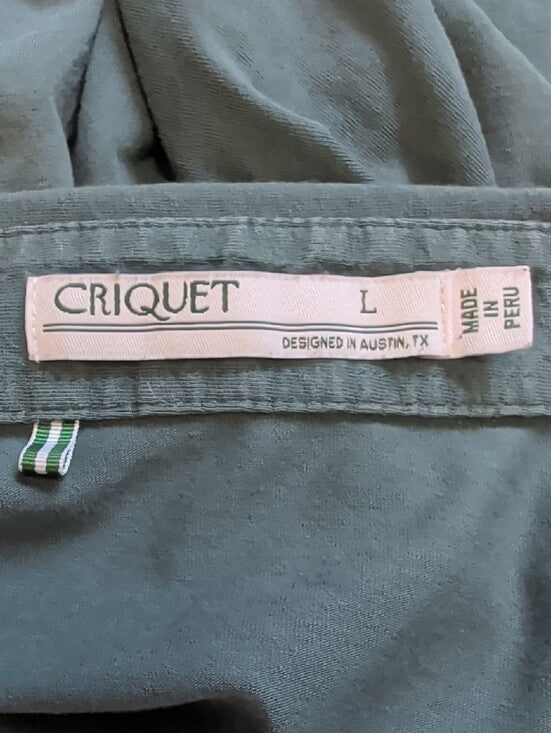 Criquet Teal Polo Shirt Men's Large