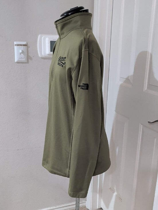 NWOT The North Face Olive Green Shiner Beer Men's Quarter-Zip Pullover - Large