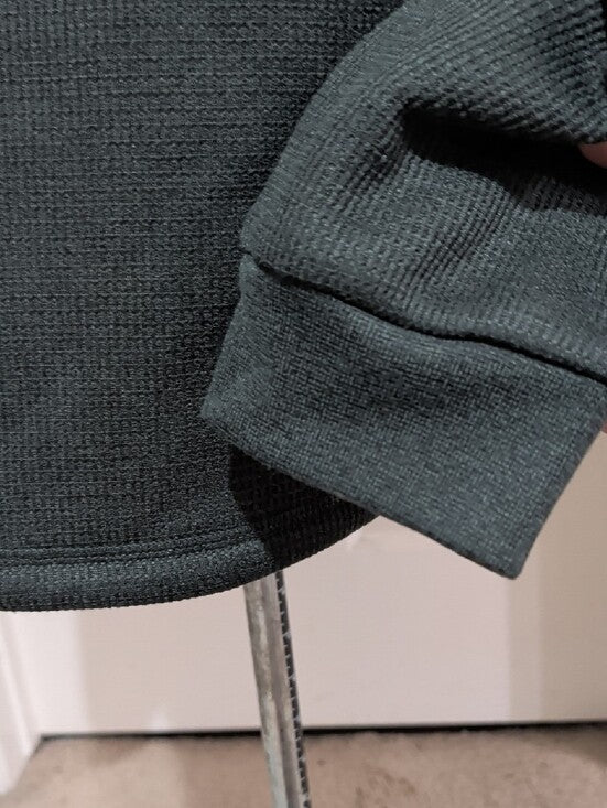 B.C. Clothing Heritage Green Waffle Knit Crew Neck Sweater Men's XL