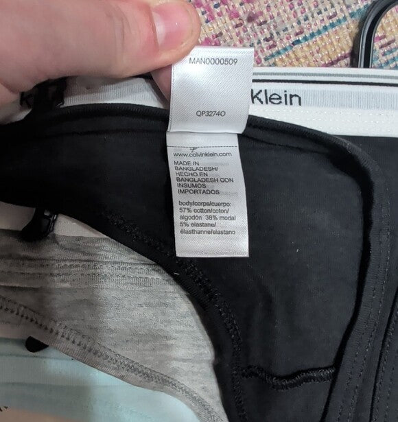 NWT Calvin Klein Bikini Thong Trio with Branded Waistbands Women's Medium