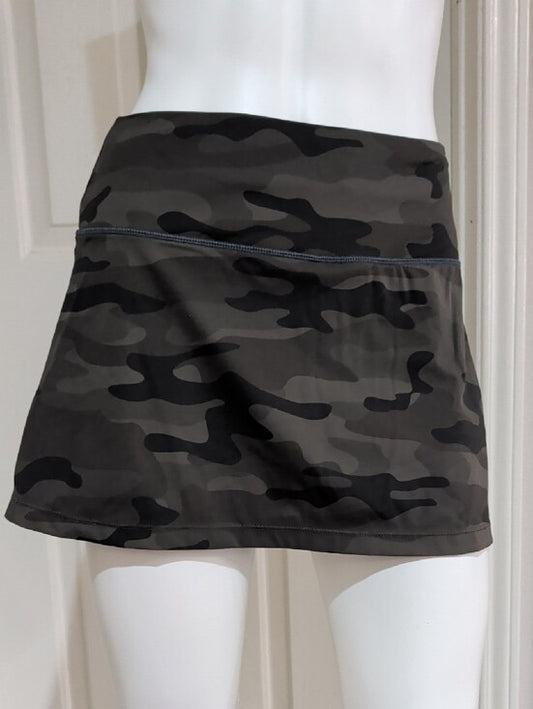Soothfeel Green Camo Athletic Mini Skort Women's Small