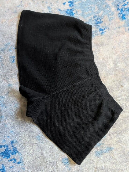 Brandy Melville Black Waffle-Knit Athletic Shorts Women's Small