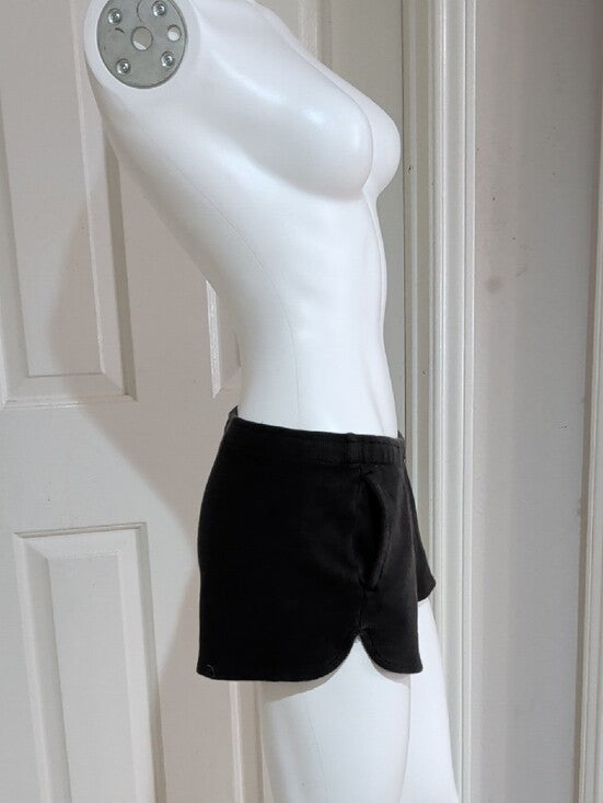 Brandy Melville Black Waffle-Knit Athletic Shorts Women's Small