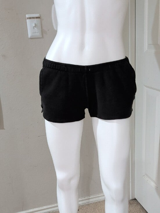 Brandy Melville Black Waffle-Knit Athletic Shorts Women's Small