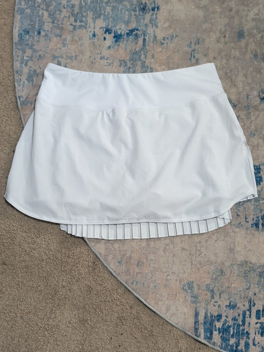 Baleaf White Athletic Skort with Pleated Skirt Women's 2XL