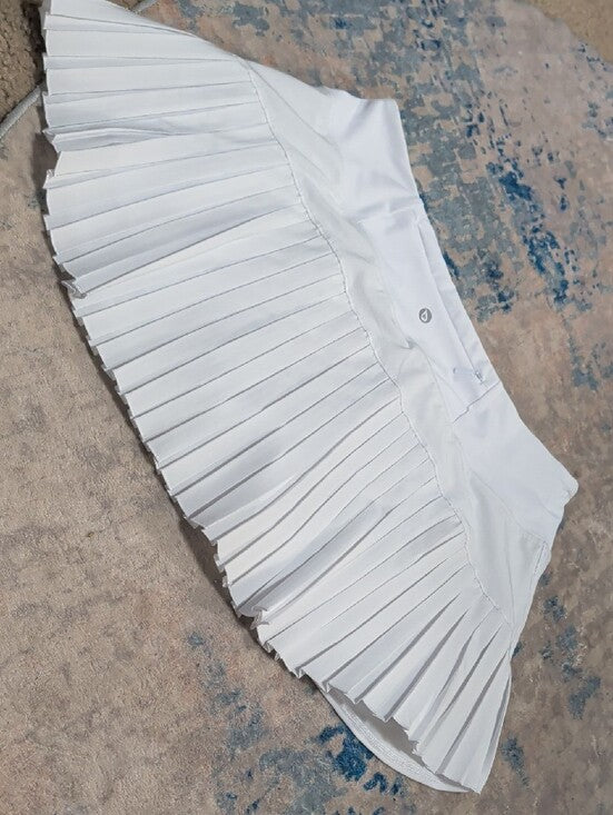 Baleaf White Athletic Skort with Pleated Skirt Women's 2XL