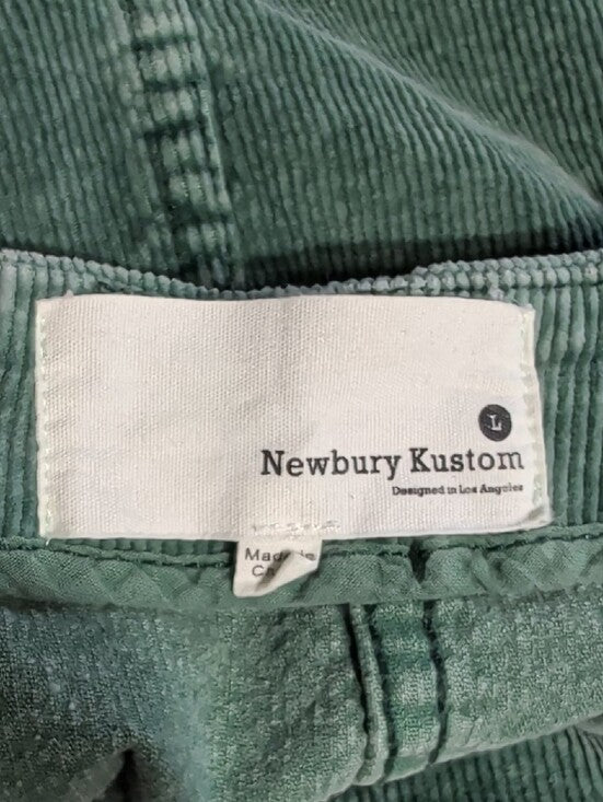Newbury Kustom Washed Sage Green Corduroy Mini Skirt Women's Large