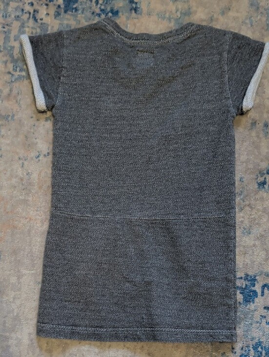 GAP Gray Short Sleeve Knit Dress with Shoulder Zip Girls Medium (8)