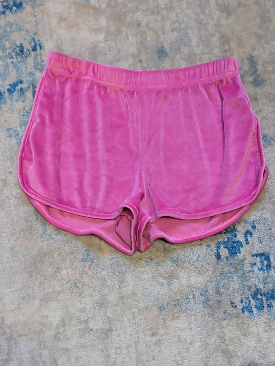 Juicy Couture Hot Pink Velour Athletic Shorts Women's Medium Y2K