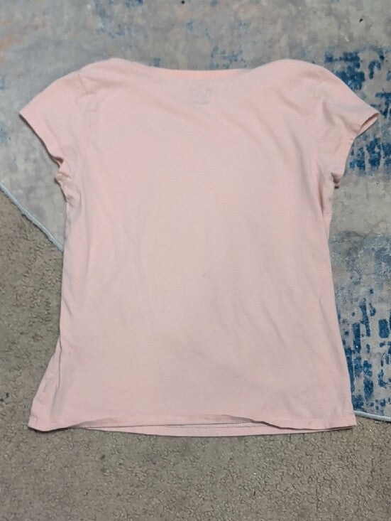 The Children's Place Pink Paris Eiffel Tower Graphic Tee Girls Large
