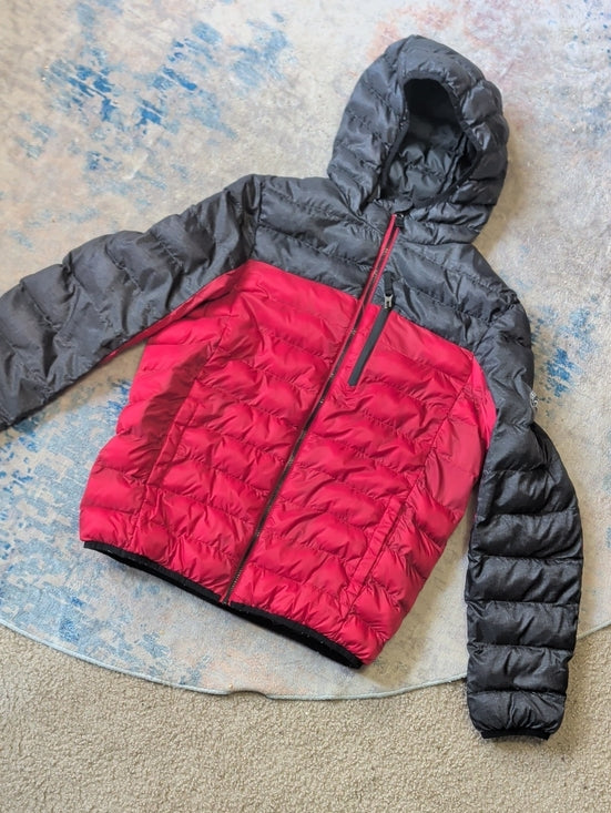 Zero Xposur Kids Hooded Puffer Jacket in Red and Gray Boys XL