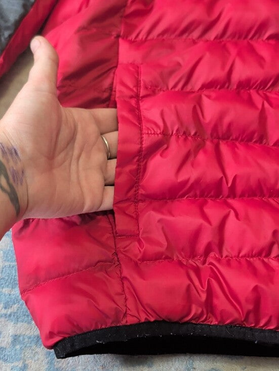 Zero Xposur Kids Hooded Puffer Jacket in Red and Gray Boys XL