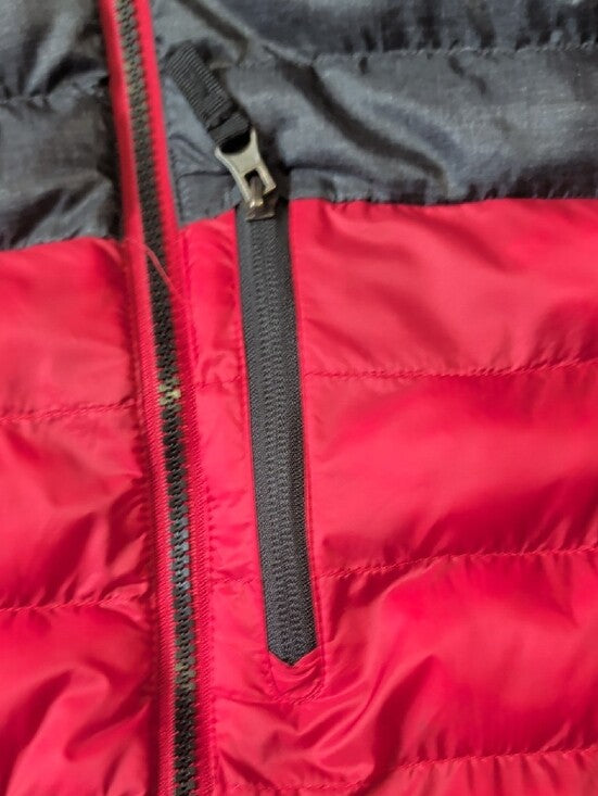 Zero Xposur Kids Hooded Puffer Jacket in Red and Gray Boys XL