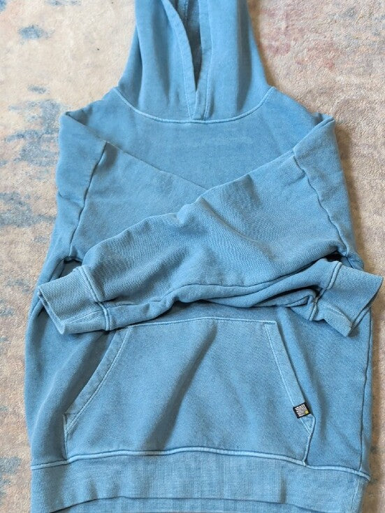 Cat & Jack Dusty Blue Scoop-Neck Pullover Hoodie Sweater Boys S (6-7)