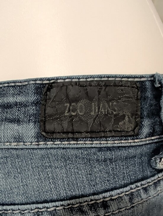 Vintage ZCO Jeans 90s Slim Straight McBling Embroidered Jeans Women's 11 Y2K