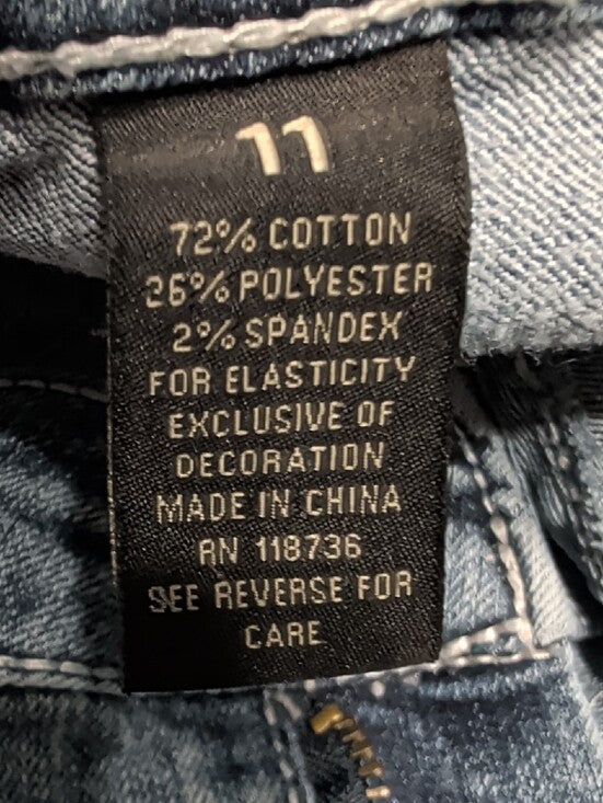 Vintage ZCO Jeans 90s Slim Straight McBling Embroidered Jeans Women's 11 Y2K
