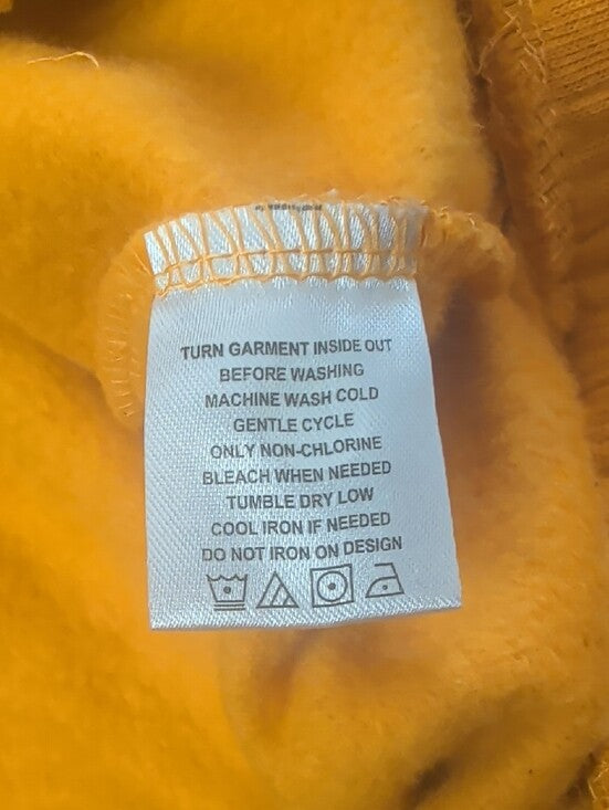 Retro MTV Mustard Yellow Half-Zip Cropped Sweatshirt Women's XS (New With Tags!)