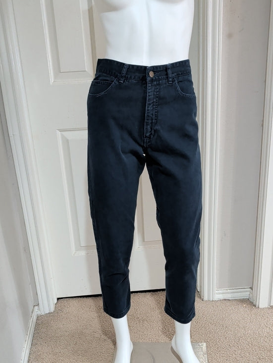 Vintage Guess By Georges Merciano Navy Blue Slim Straight Jeans Women's 31 1990s