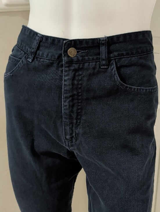 Vintage Guess By Georges Merciano Navy Blue Slim Straight Jeans Women's 31 1990s