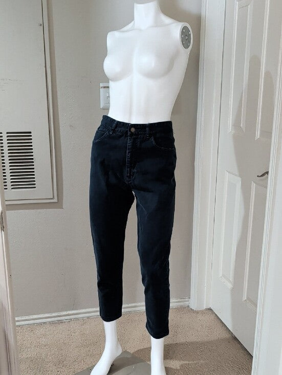 Vintage Guess By Georges Merciano Navy Blue Slim Straight Jeans Women's 31 1990s