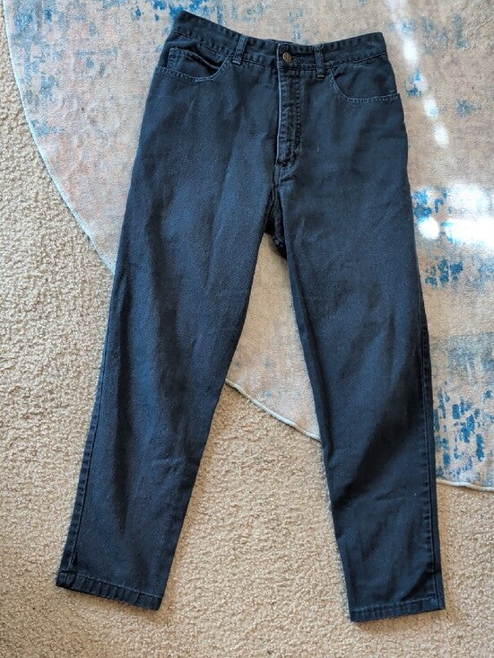 Vintage Guess By Georges Merciano Navy Blue Slim Straight Jeans Women's 31 1990s
