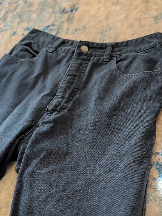 Vintage Guess By Georges Merciano Navy Blue Slim Straight Jeans Women's 31 1990s