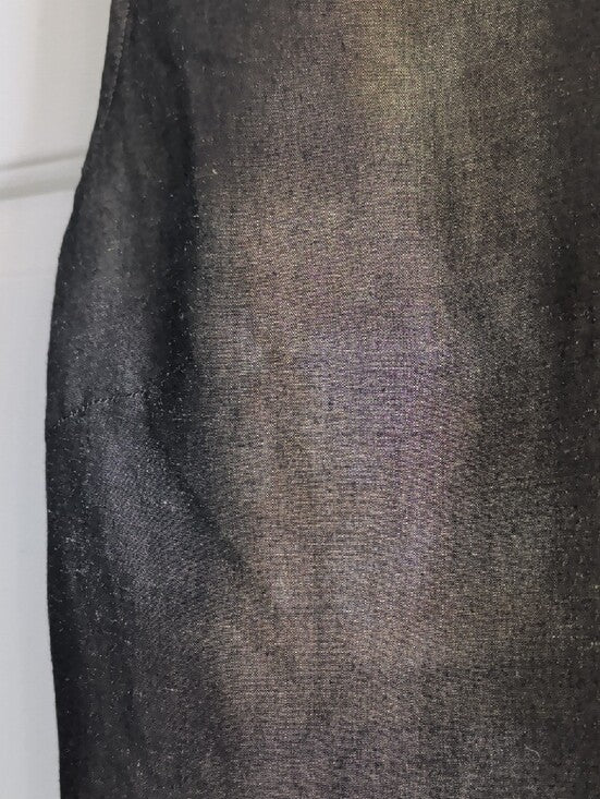 MARELLA Metallic Black Sleeveless Tank Top Women's 6 US Made In Italy