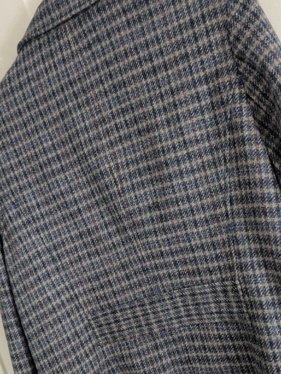 Vintage Appleseed's Blue and Gray Checked 100% Wool Blazer Women's 20W