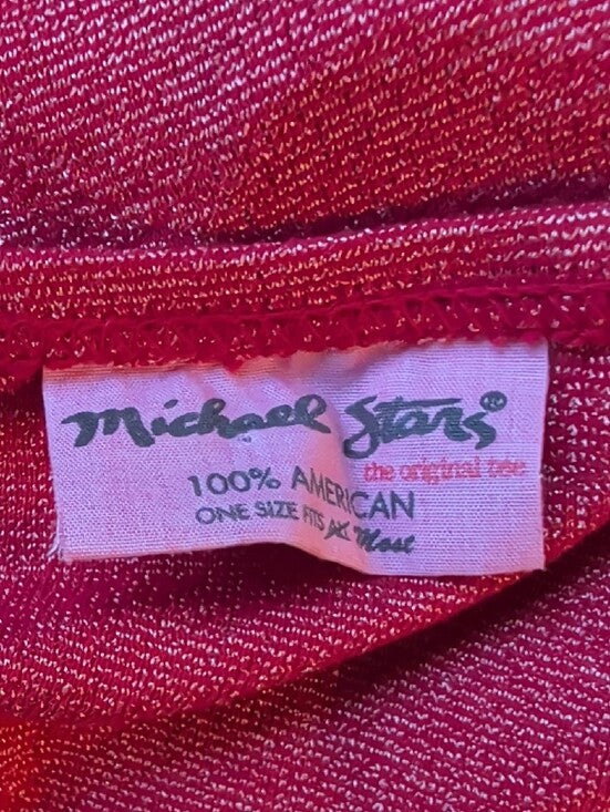 Vintage Michael Stars Shimmery Burgandy Strapless Tube Top O/S Y2K 2000s