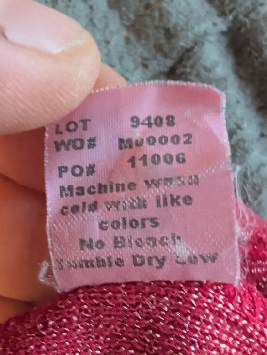 Vintage Michael Stars Shimmery Burgandy Strapless Tube Top O/S Y2K 2000s