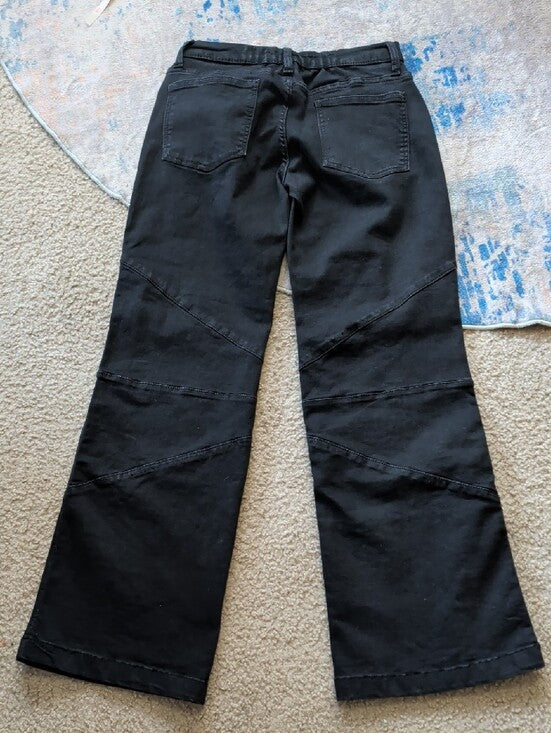 Love Trends Black Wide-Leg Jeans - Contemporary Panel Detail Women's 3