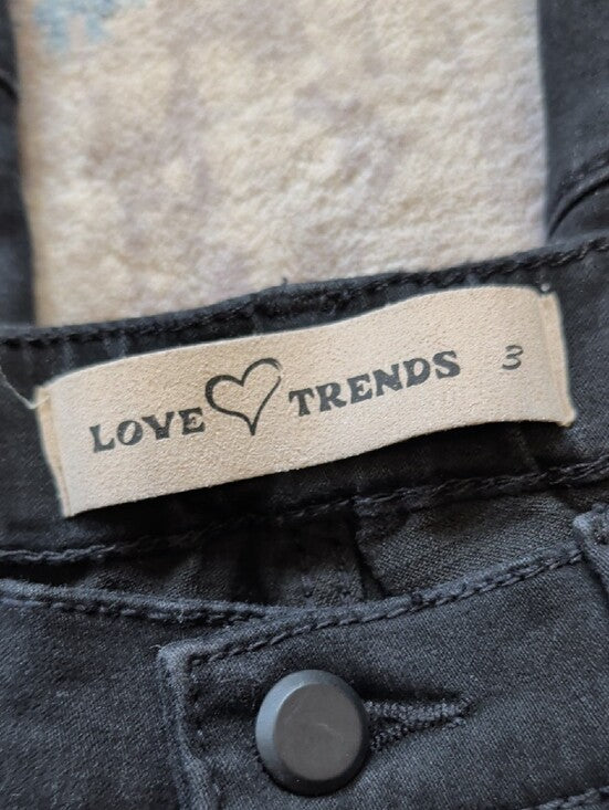 Love Trends Black Wide-Leg Jeans - Contemporary Panel Detail Women's 3