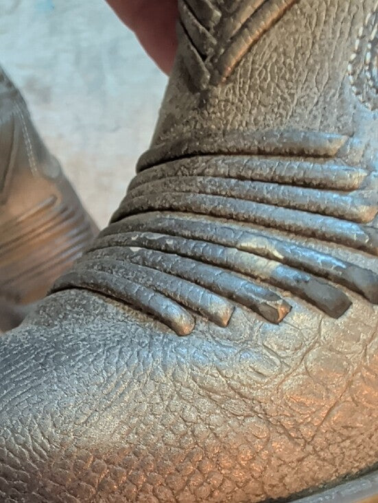 Not Rated Brown Grey Metallic Western Cutout Ankle Boots Women's 6