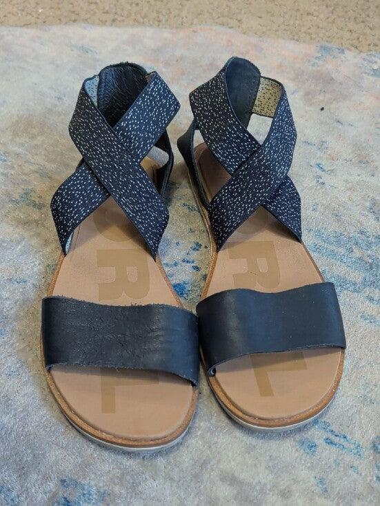 Sorel Navy Blue Crisscross Elastic Strap Sandals Women's 9 US