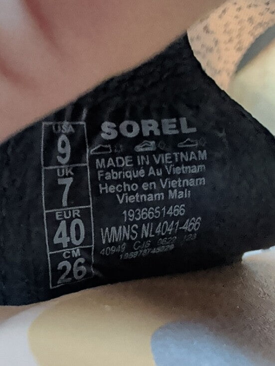 Sorel Navy Blue Crisscross Elastic Strap Sandals Women's 9 US
