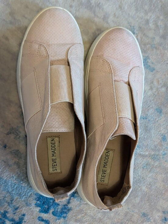 Steve Madden Slip-On Platform Sneakers in Blush Pink Women's 7