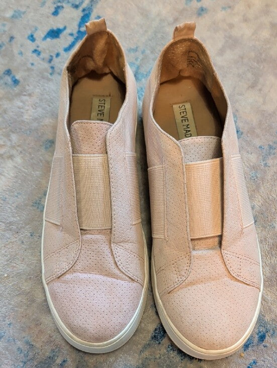 Steve Madden Slip-On Platform Sneakers in Blush Pink Women's 7