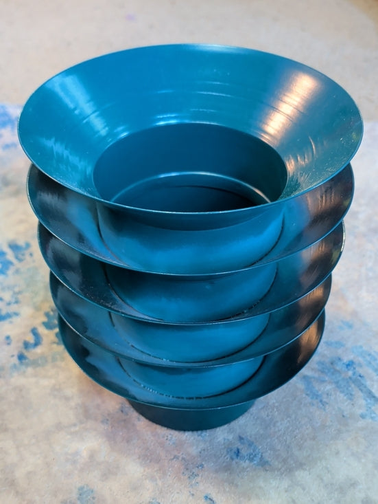 Urban Outfitters Teal Home Décor Accent - MCM Style Metal Planter Art Deco