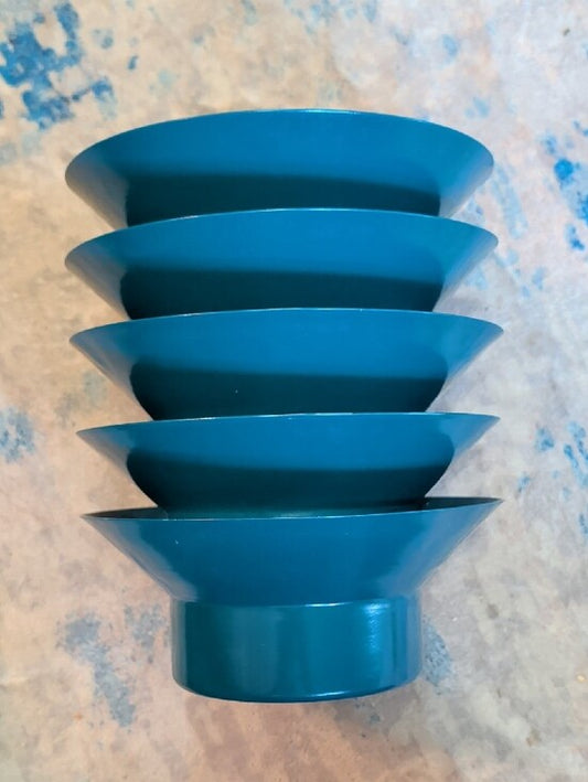 Urban Outfitters Teal Home Décor Accent - MCM Style Metal Planter Art Deco