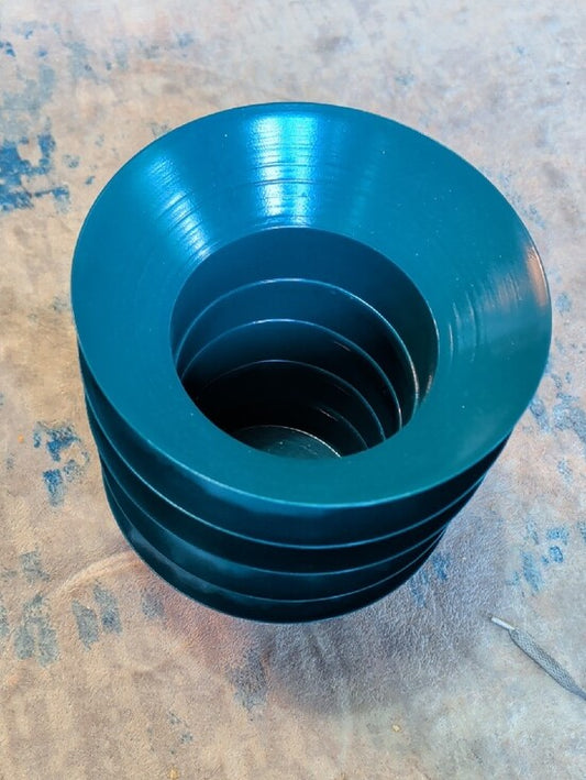 Urban Outfitters Teal Home Décor Accent - MCM Style Metal Planter Art Deco