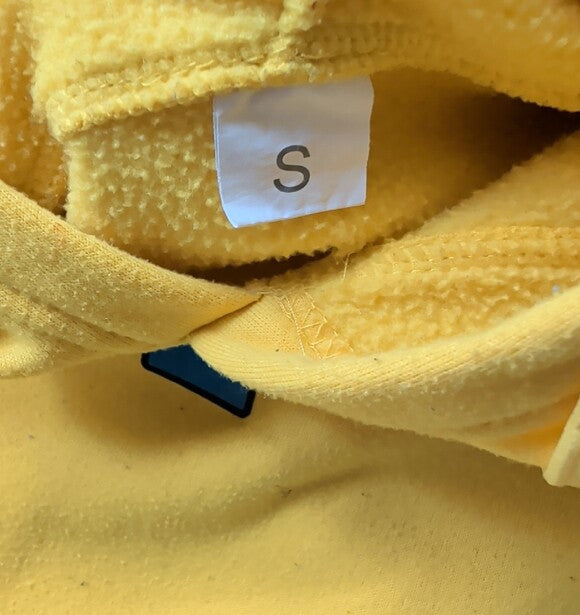 Kids' Yellow Hoodie with Gear Logo Small Unisex