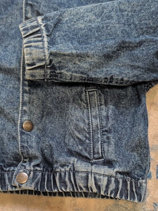 wonder nation Dark Blue Acid Wash Jean Jacket for Kids 4T
