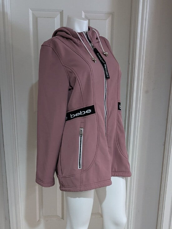 bebe Sport Mauve Hooded Jacket Women's XL