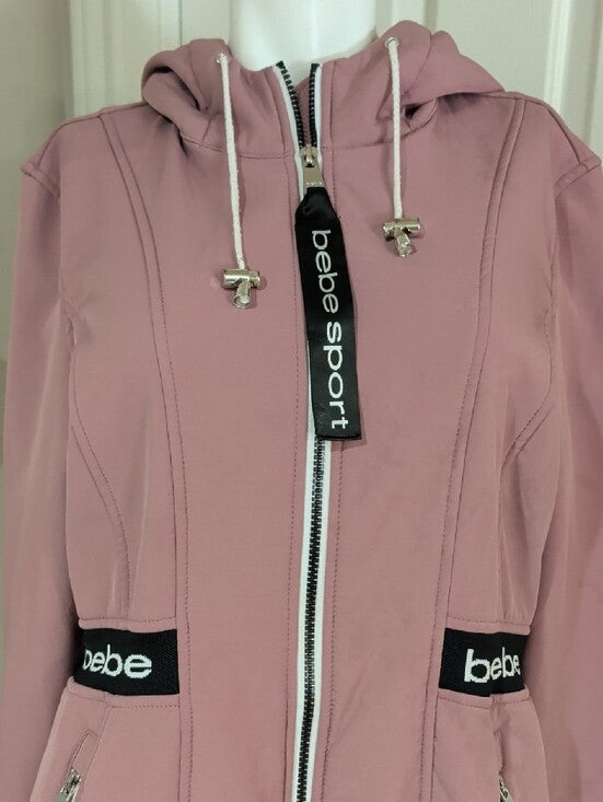 bebe Sport Mauve Hooded Jacket Women's XL