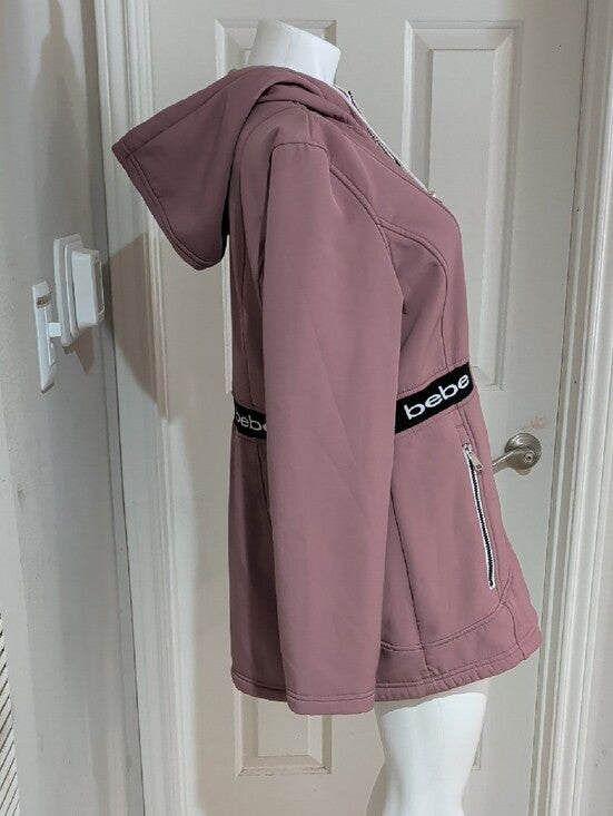 bebe Sport Mauve Hooded Jacket Women's XL