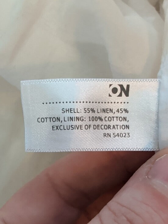 Old Navy White Linen/Cotton Halter Maxi Dress Spring 2010 Release XS