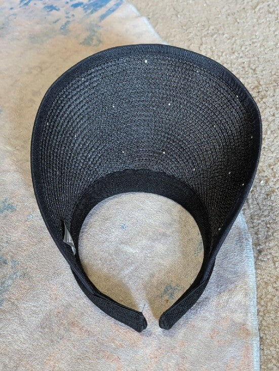 bebe Black Pearl-Studded Visor