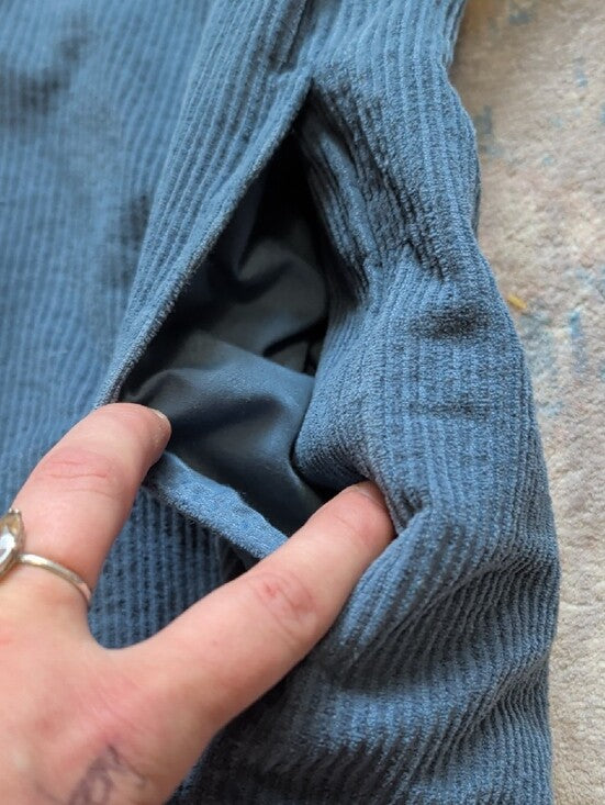 Buffalo David Bitton Light Blue Corduroy Shirt Jacket Men's Medium